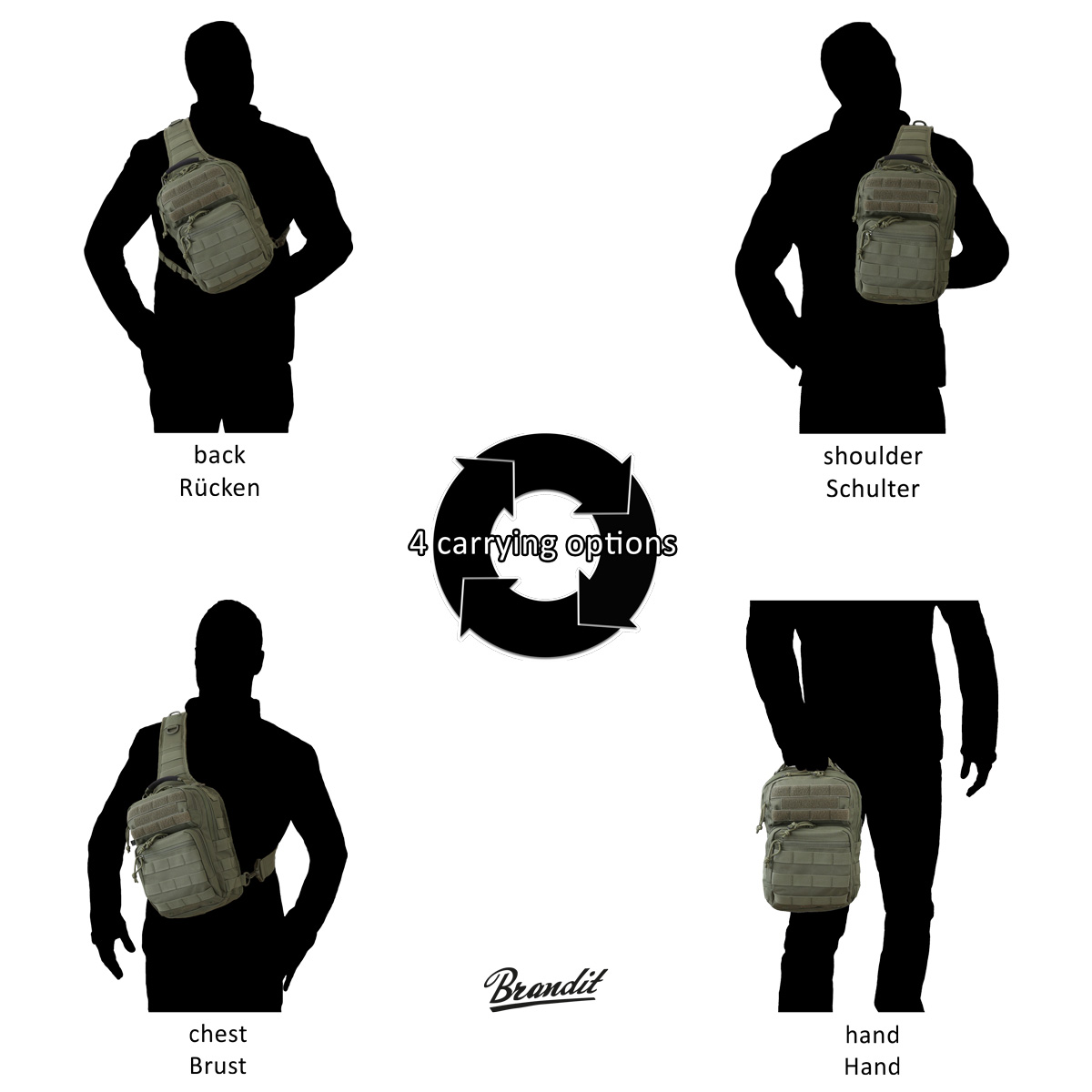 Batoh Brandit US Cooper 8036 161 EveryDayCarry Sling Tactical camo