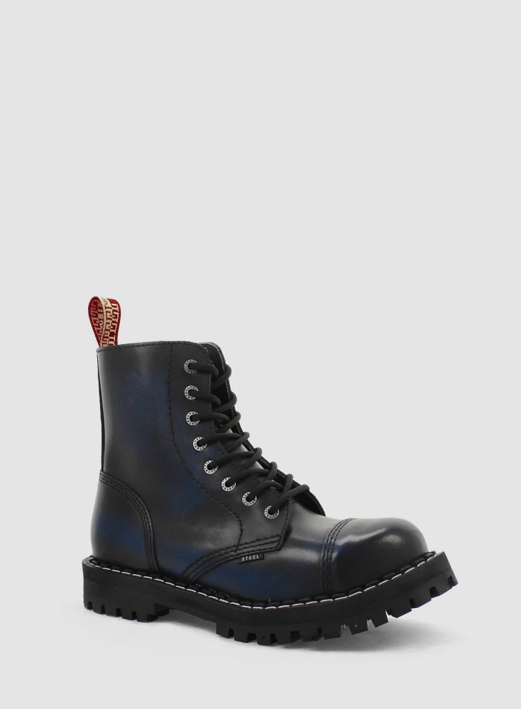 Steel boty 8 dírek 113/114/O/black blue 26