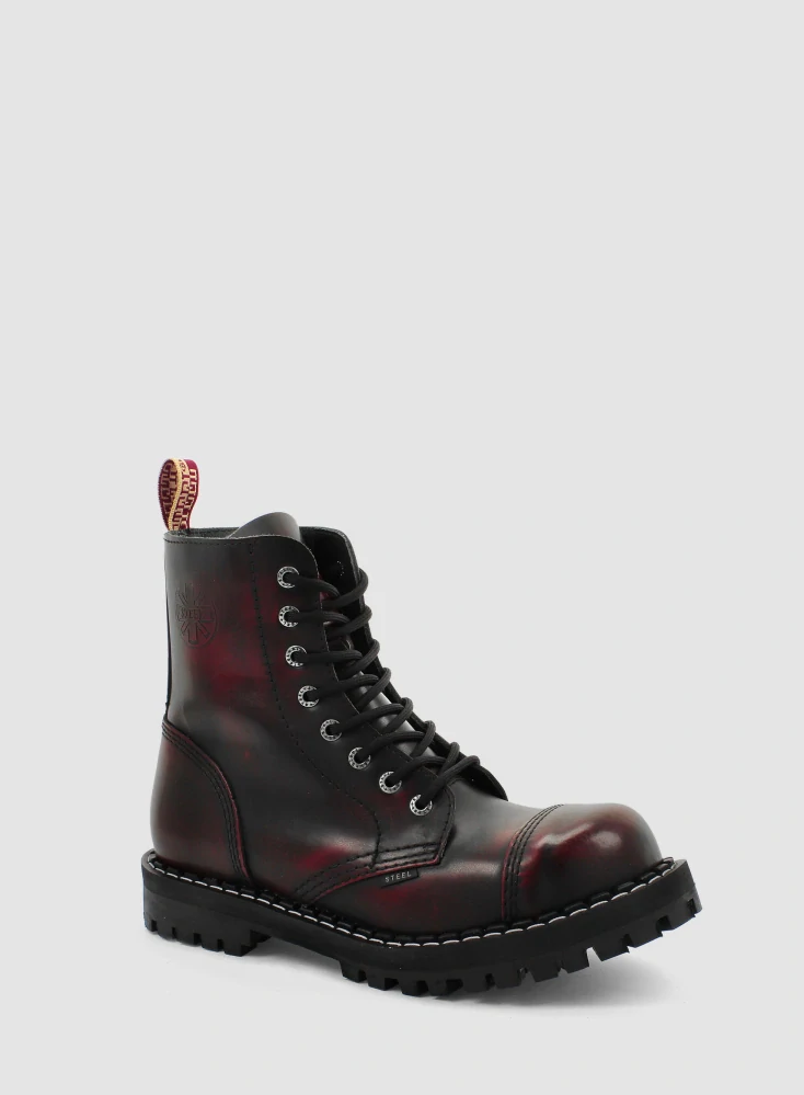 Steel boty 8 dírek 113/114/O/BLACK red 26