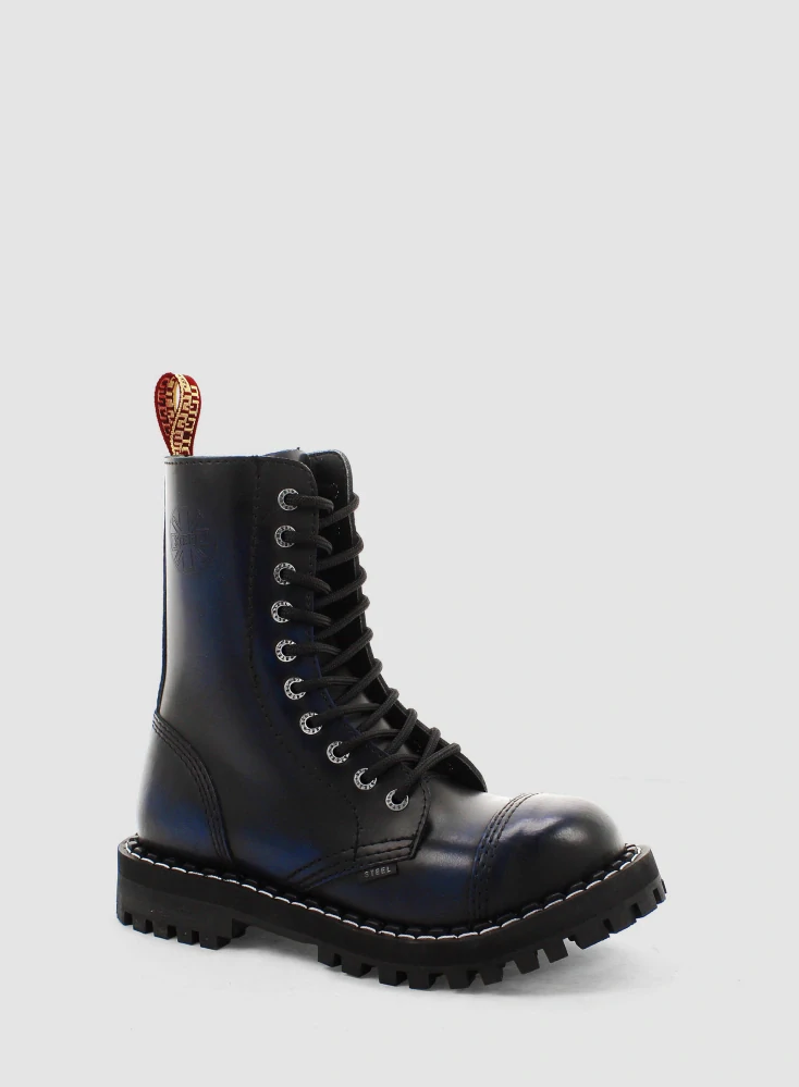 Steel boty 10 dírek 105/106/O/black 26 blue