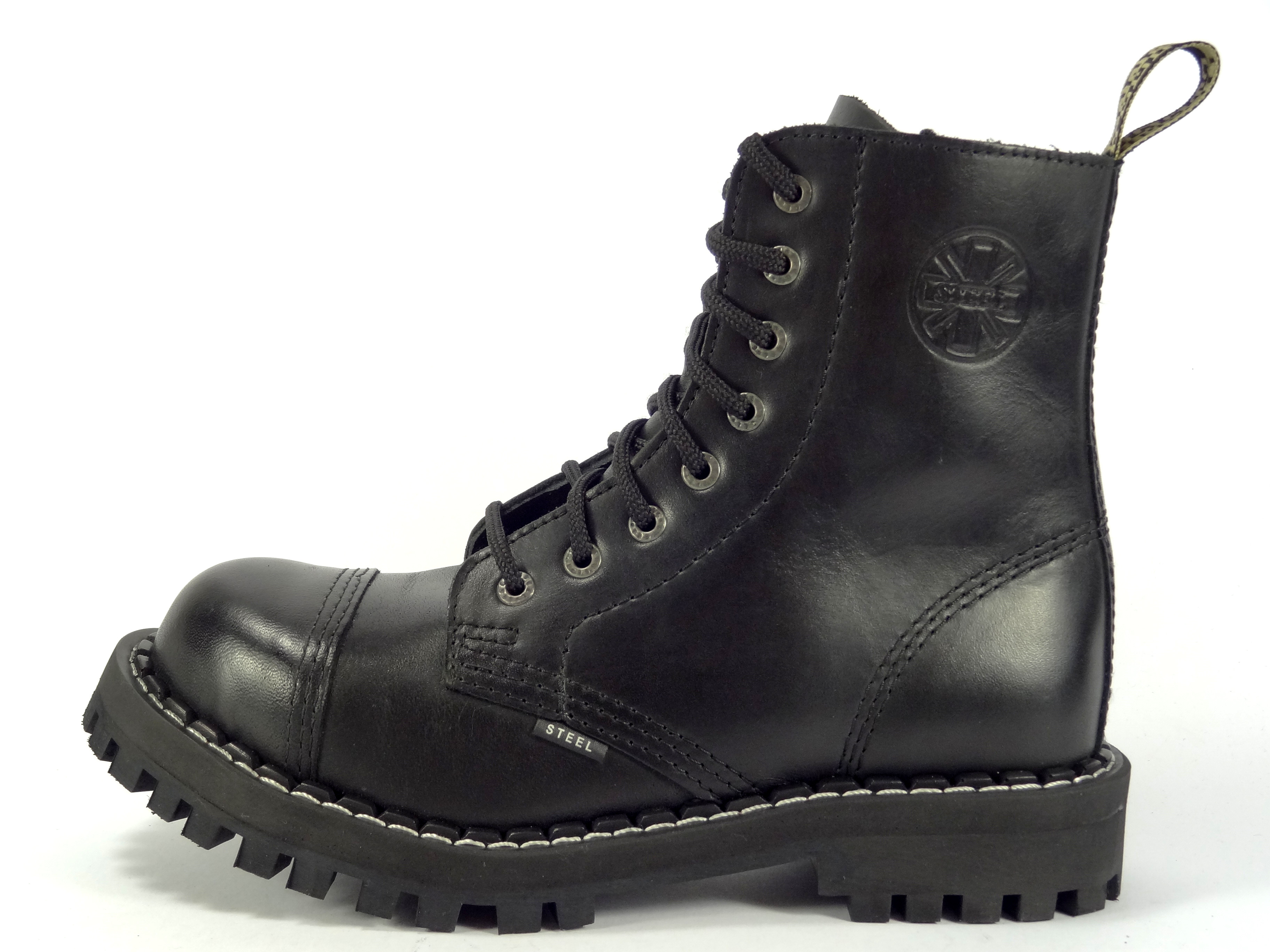 Steel boty 8 dírek 113/114/O 124 Natural Blk