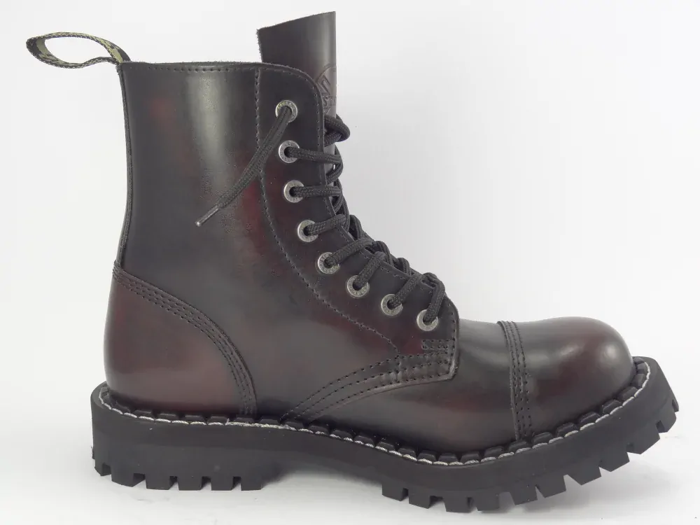 Steel 8 dírek 113/114/O/BLACK  bordó