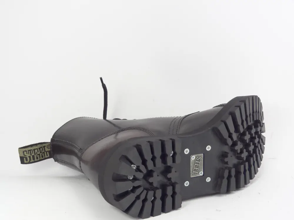 Steel 8 dírek 113/114/O/BLACK  bordó