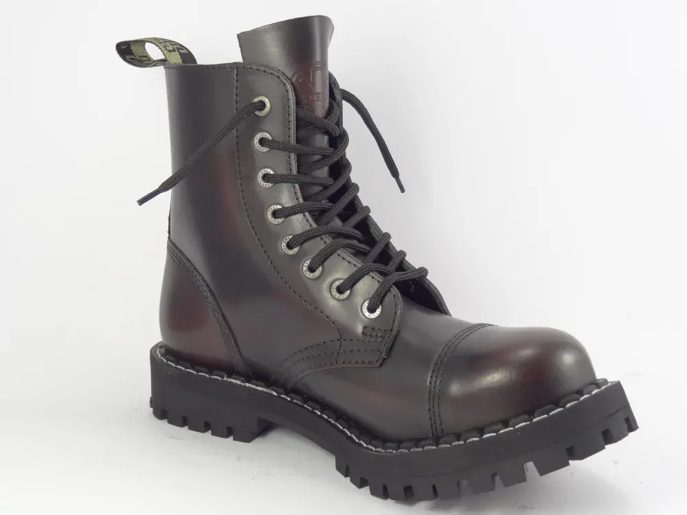 Steel 8 dírek 113/114/O/BLACK  bordó