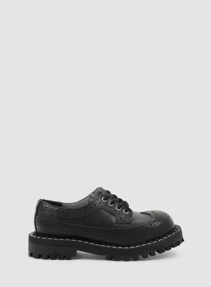Steel boty 4 dírkové 112/O Oxford black/black         