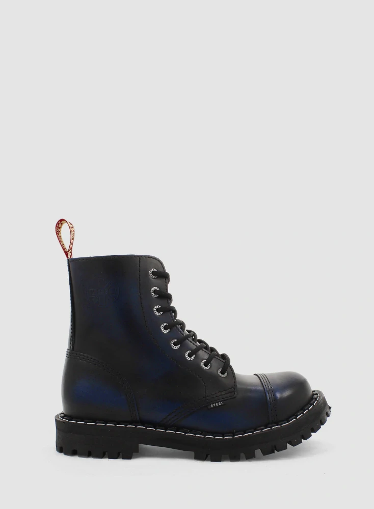 Steel boty 8 dírek 113/114/O/black blue 26