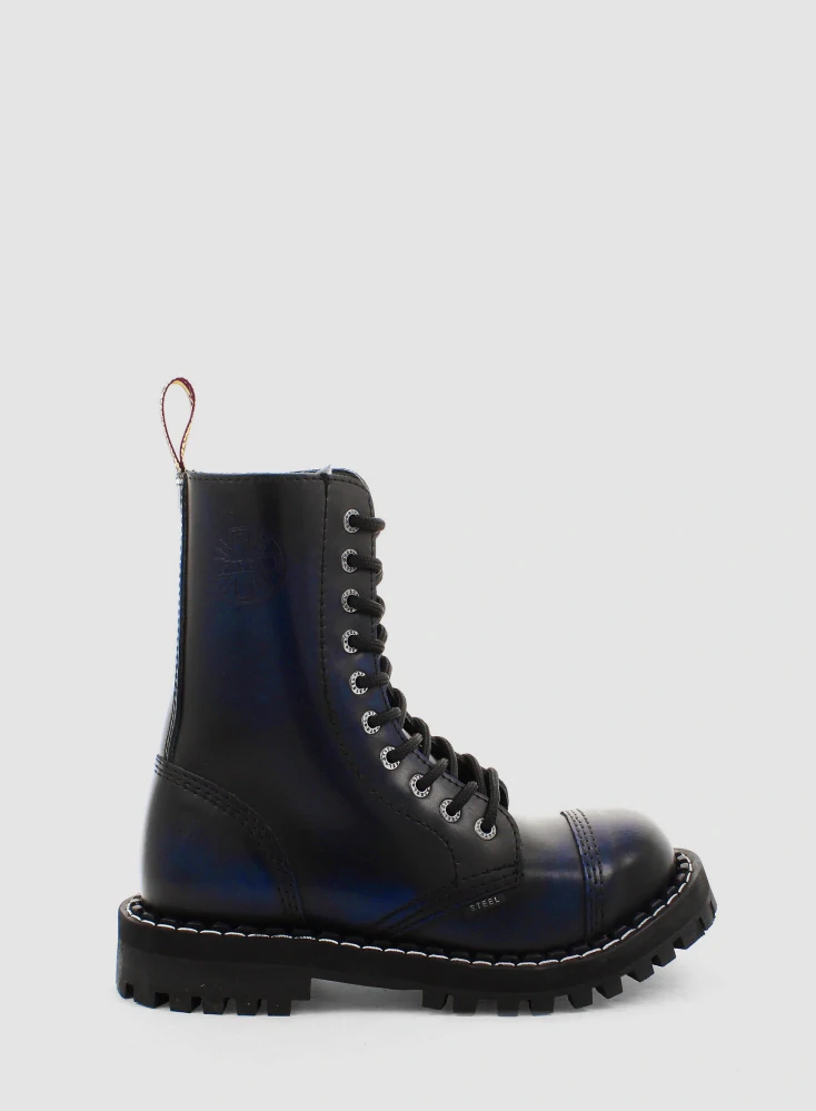 Steel boty 10 dírek 105/106/O/black 26 blue