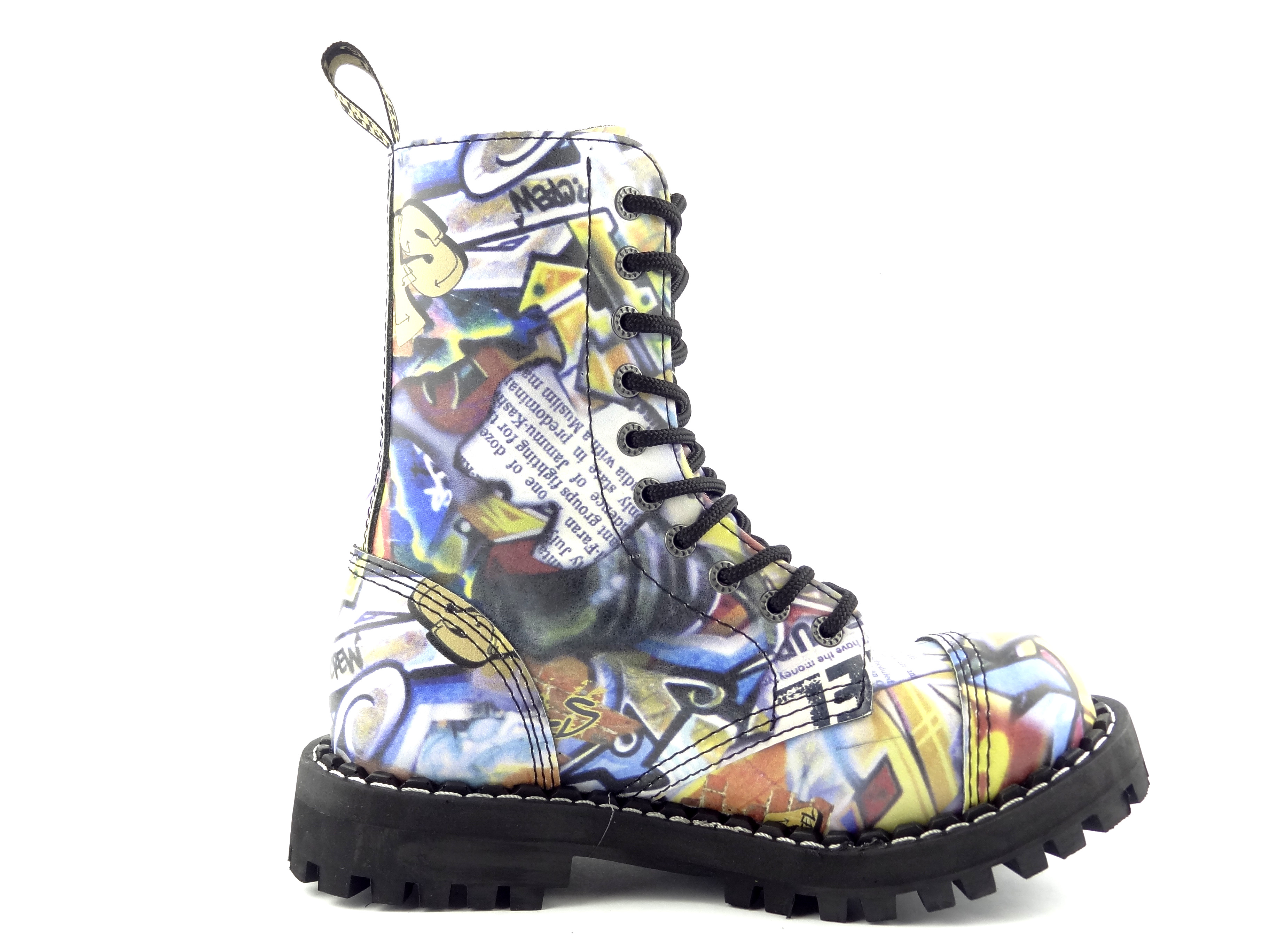 Steel boty 10 dírek 105/106/O/FULL  GRAFFITTI