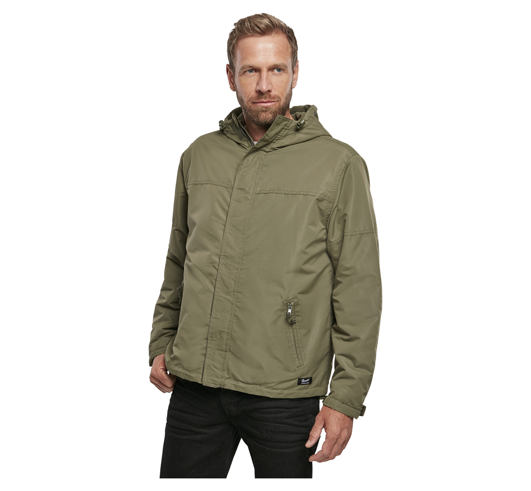 Pánská bunda Brandit 3167-1 Windbreaker se zipem olivová