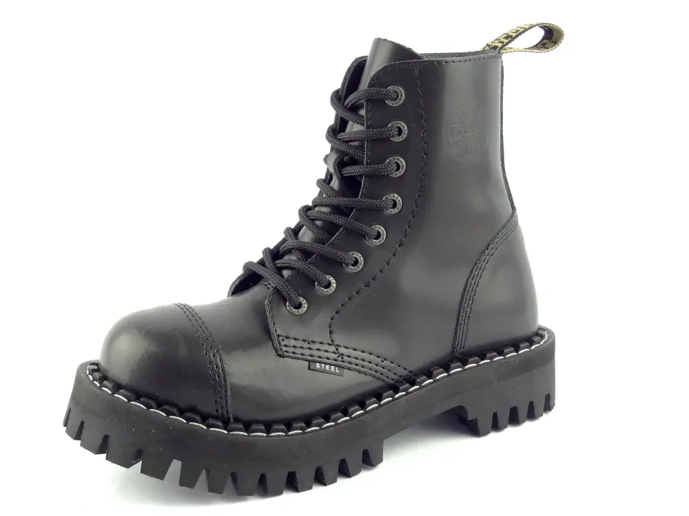 Steel boty 8 dírek 113/114/O Monster černá