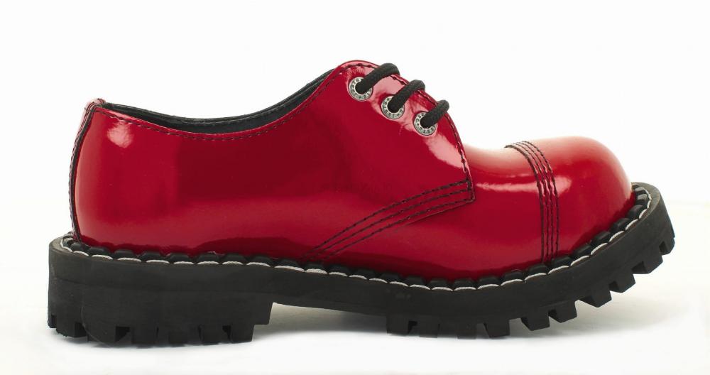 Steel boty 3 dírky 101/102/O/D20 Red Lak
