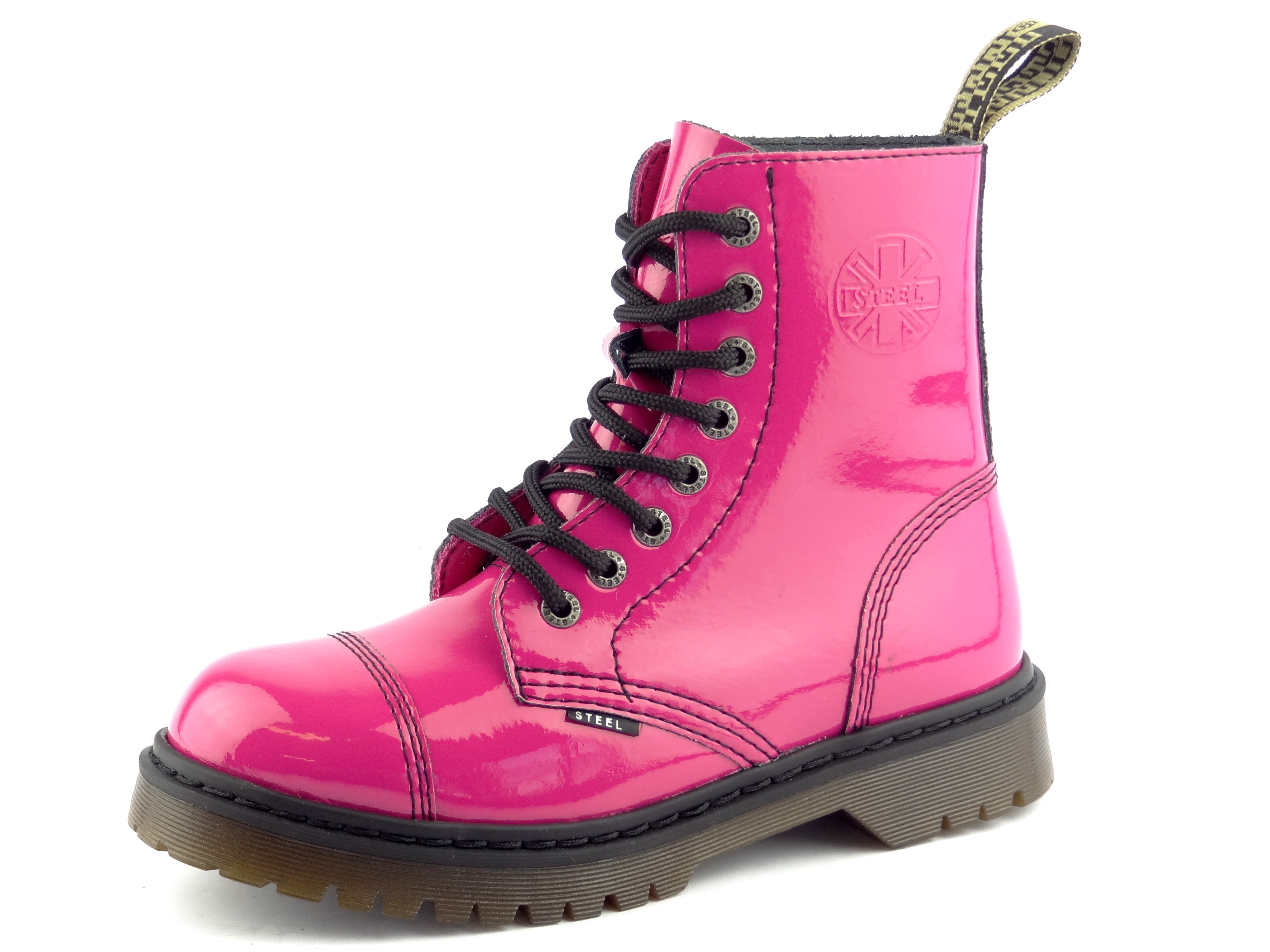 Steel boty 113/AL2/PinkLak Pink Lak 3