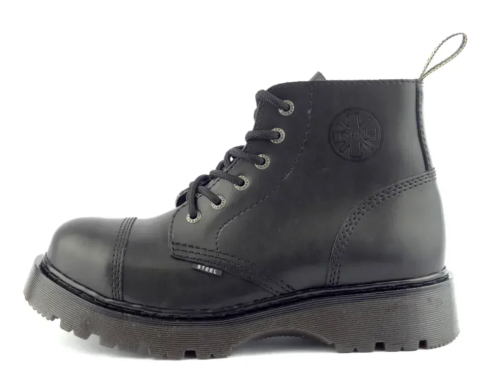 Steel boty 6 dírek 128/CL2 černá