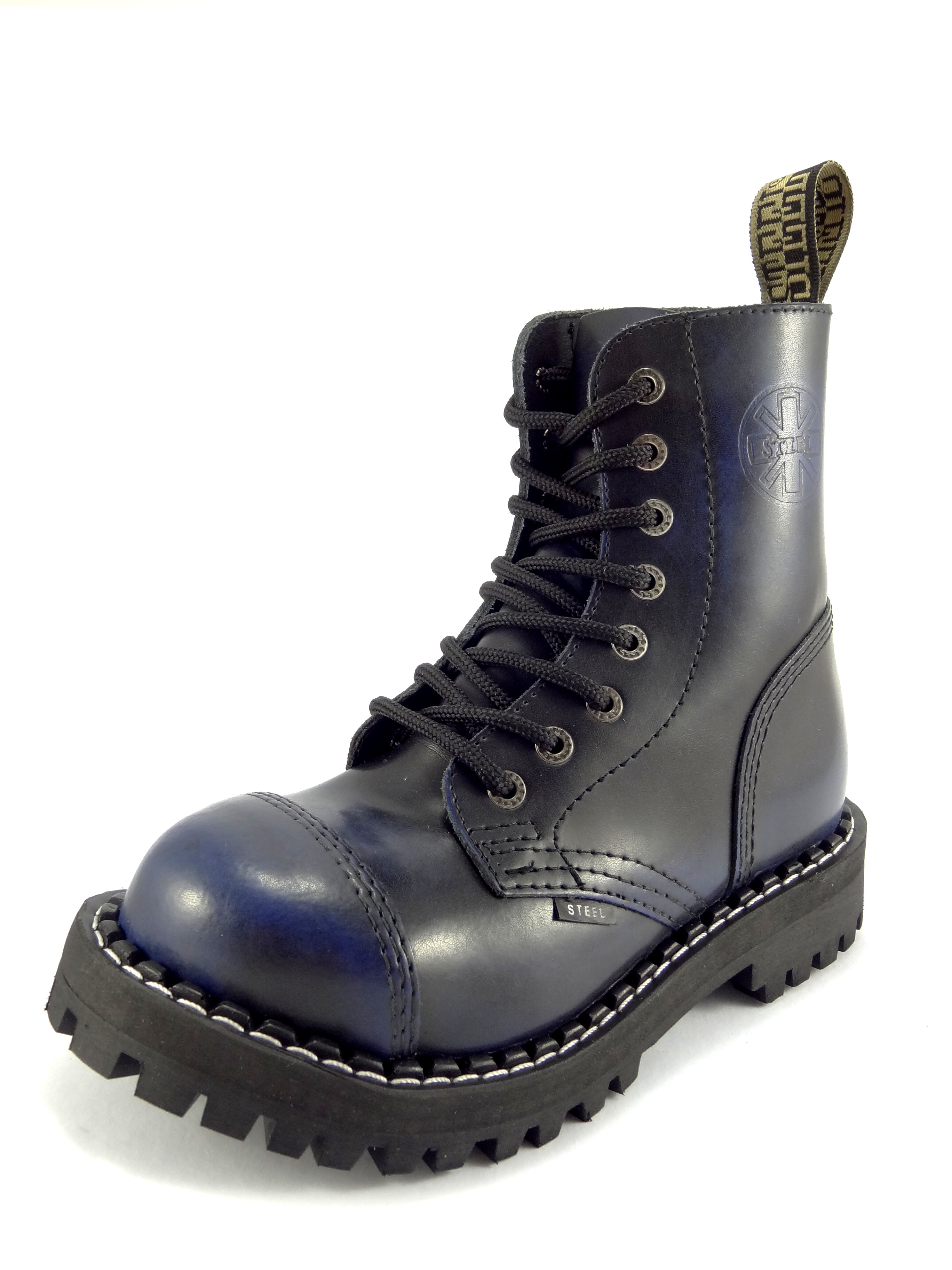 Steel Boty 8 D rek 113 114 O black Modr T K BOTY STEEL A SELMA Steel Boty 8 D rek 113 114 O black Modr T K BOTY STEEL A SELMA
