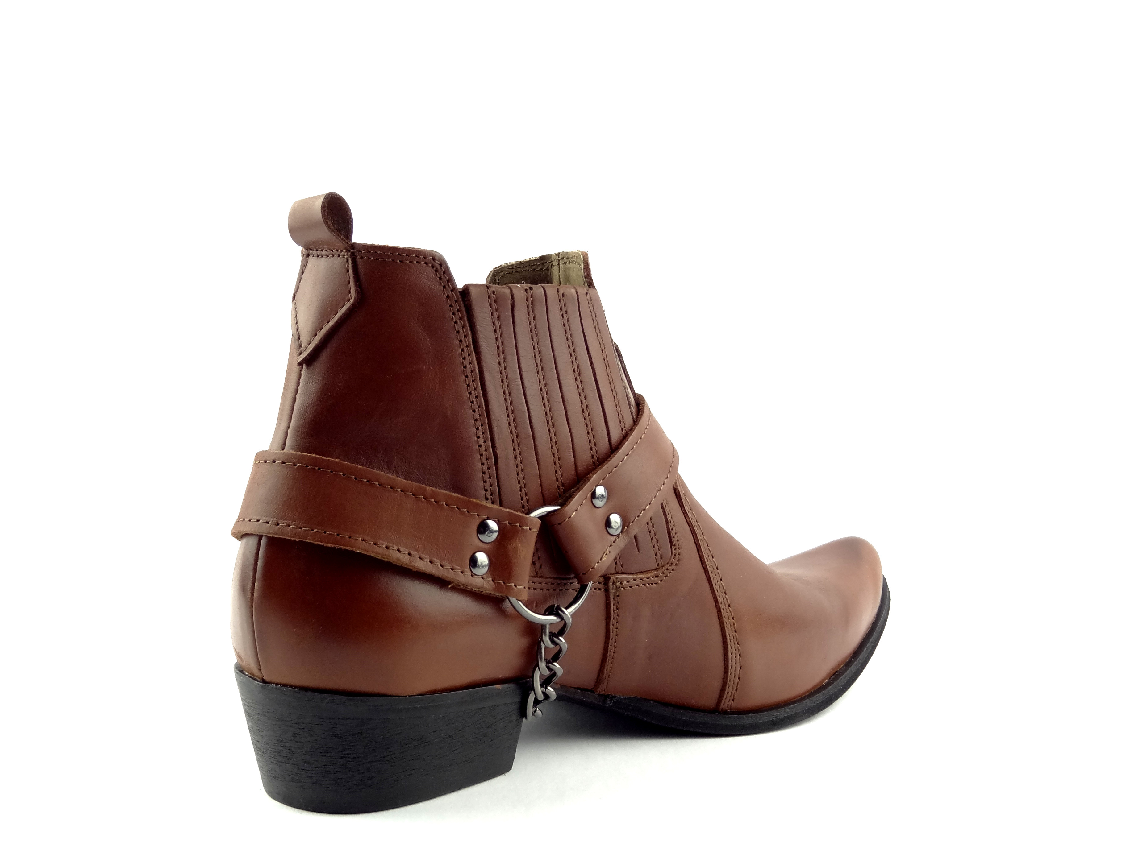 Selma westernové boty na motorku koně  1220  světle hnědá