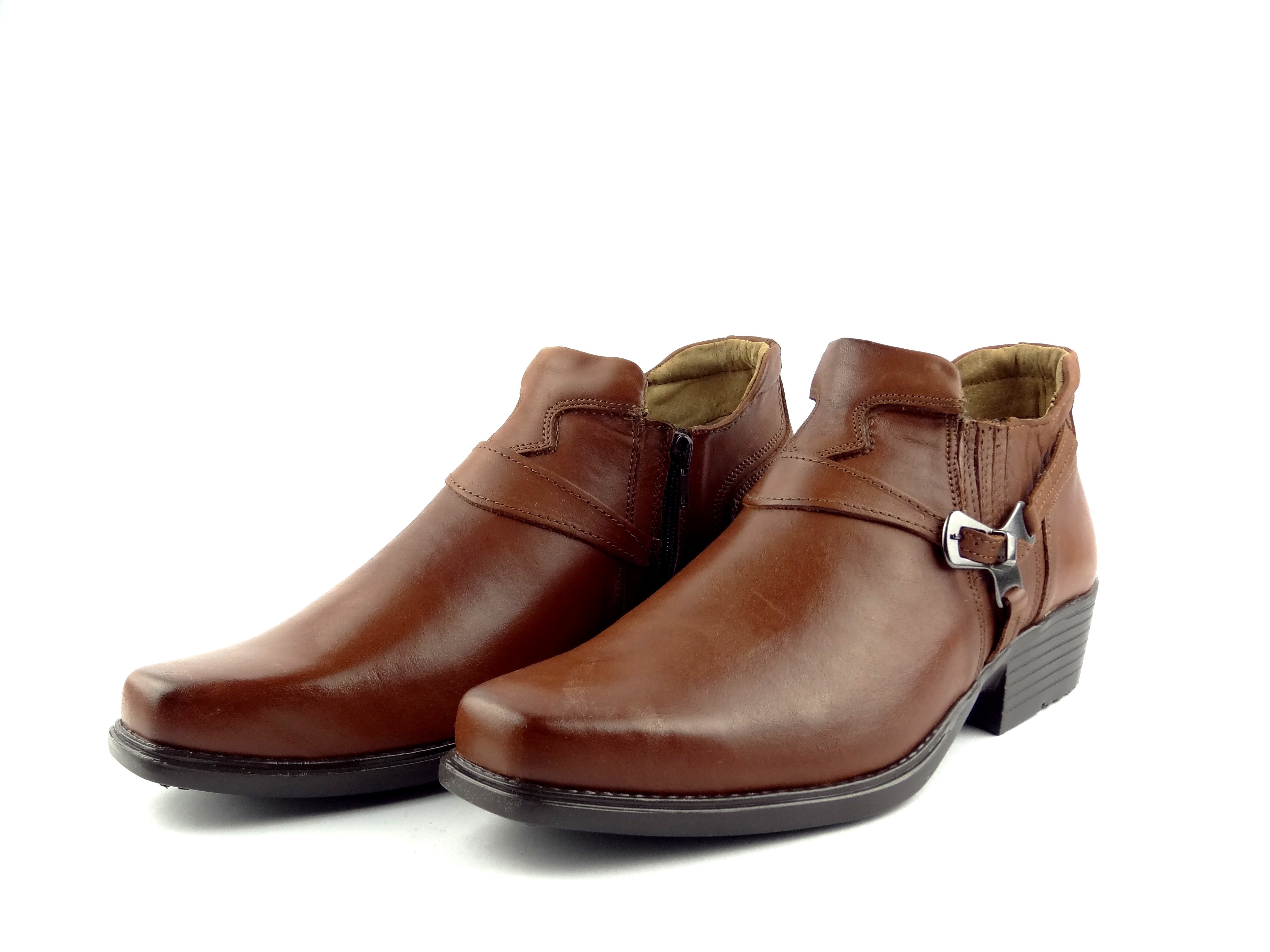 Selma westernové boty na motorku na koně nízká 1026 světle hnědé