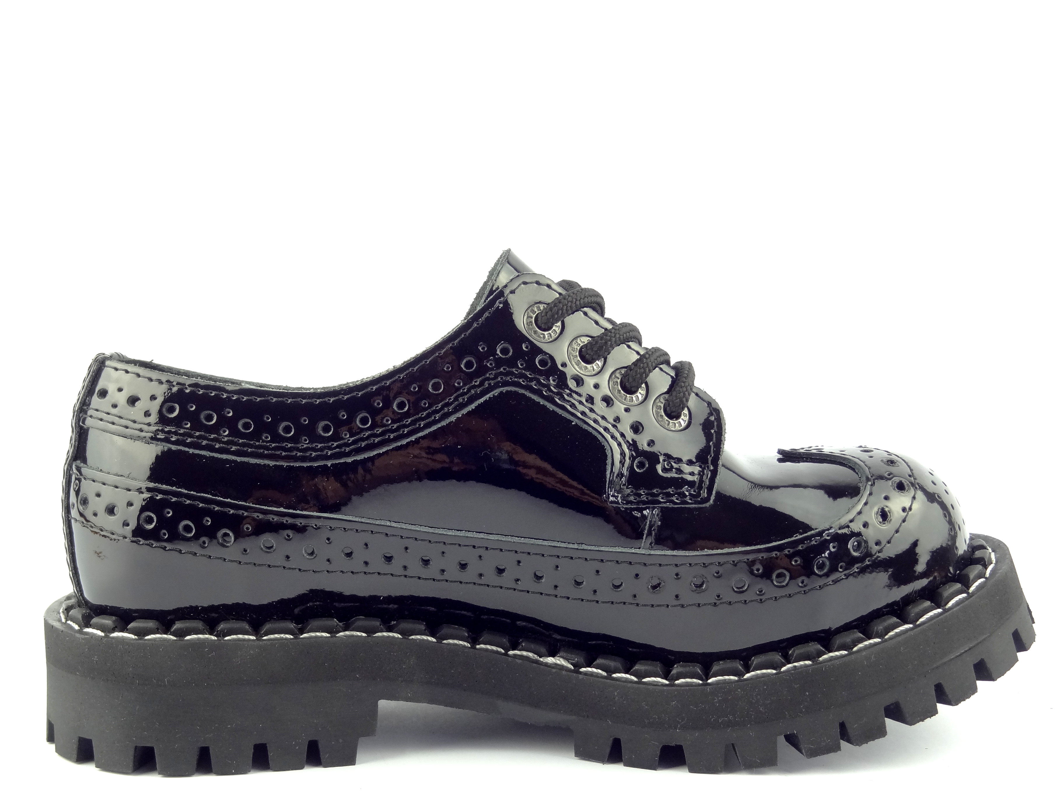 Steel boty 4 dírkové 112/O Oxford černá LAK