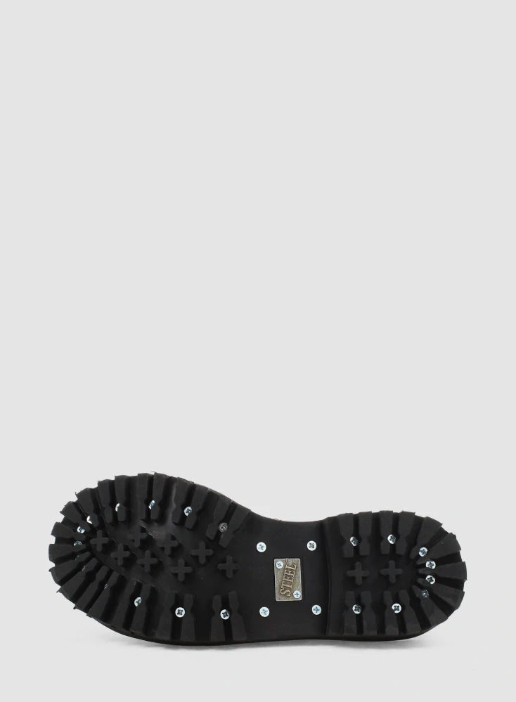 Steel boty 10 dírek 105/106/O/ZIP/black 26 červená