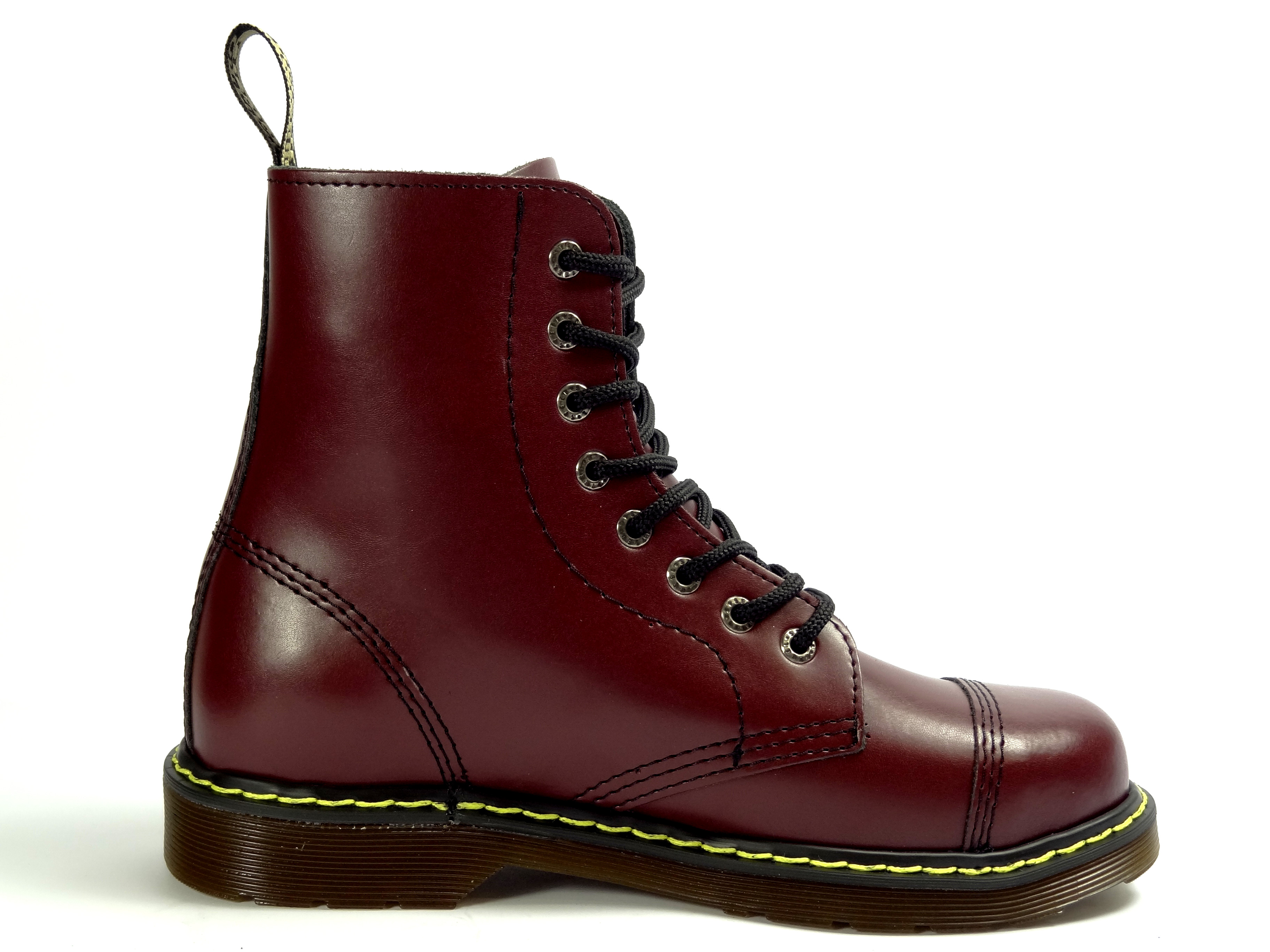 Steel boty 8 dírek 113/114/AL/KEN/FULL bordó