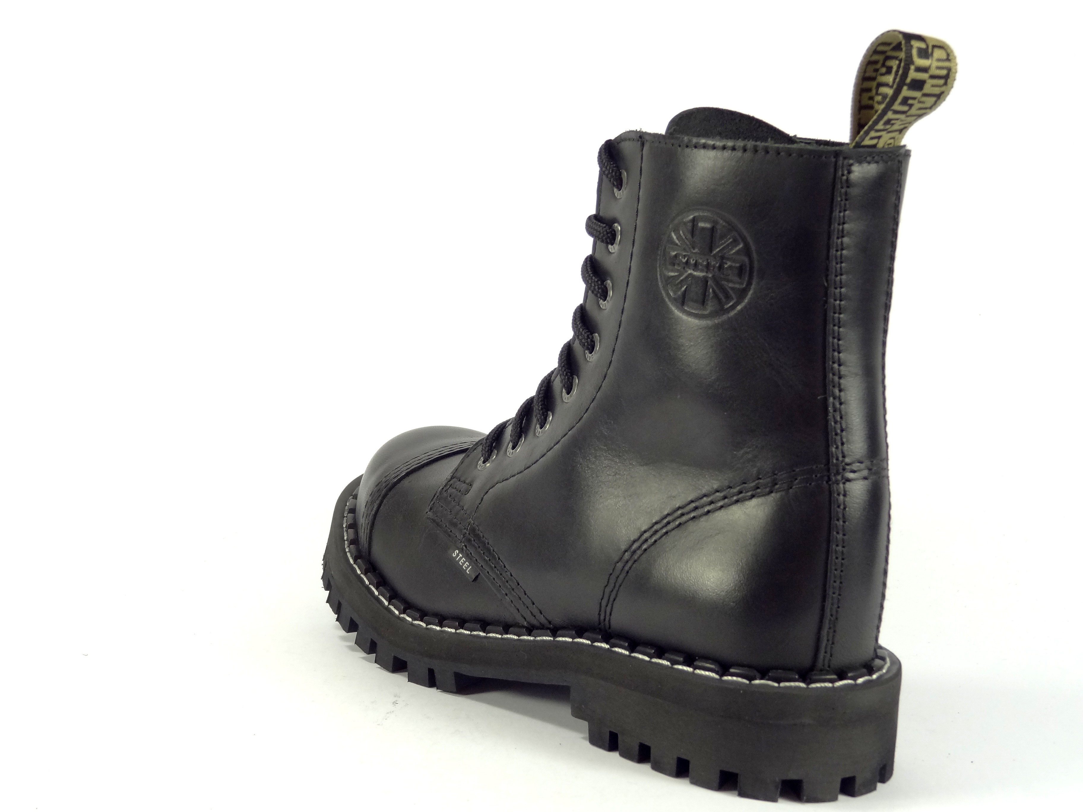 Steel boty 8 dírek 113/114/O 124 Natural Blk