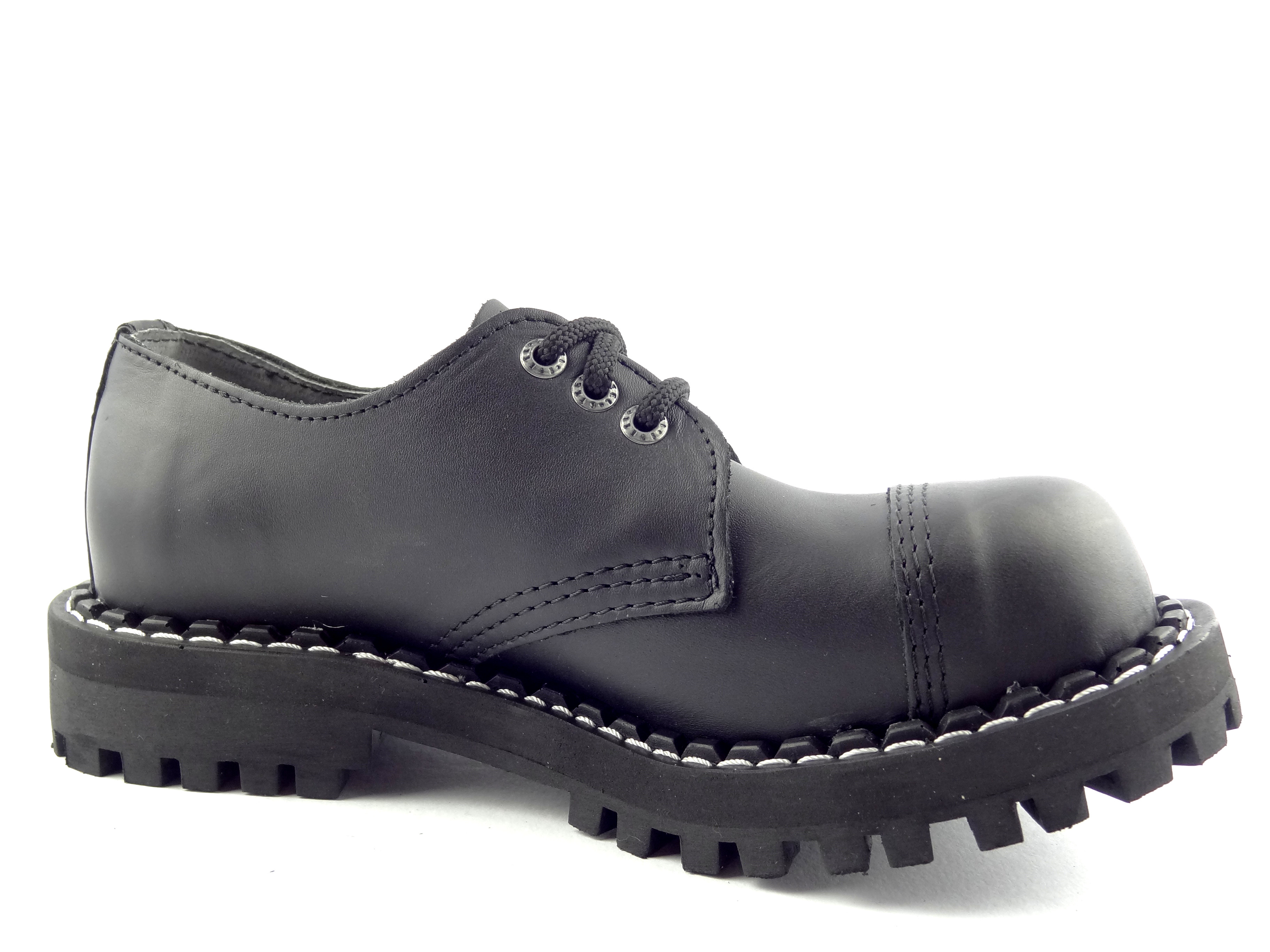 Steel boty 3 dírky 101/102/O/CRAZY černá