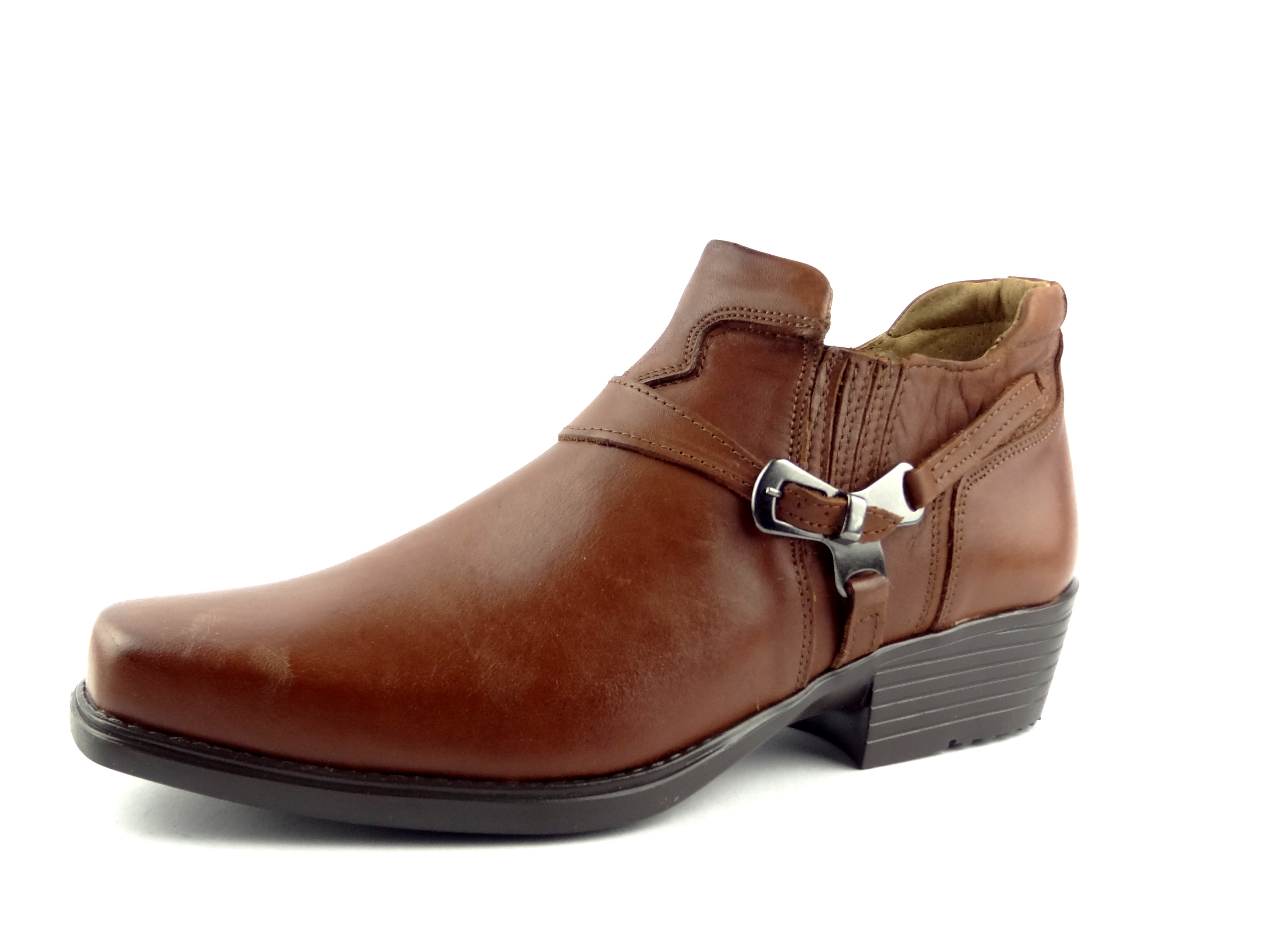 Selma westernové boty na motorku na koně nízká 1026 světle hnědé