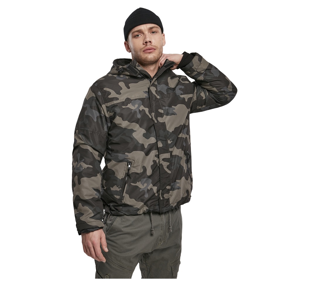 Bunda Brandit 3167 Windbreaker se zipem dark camo