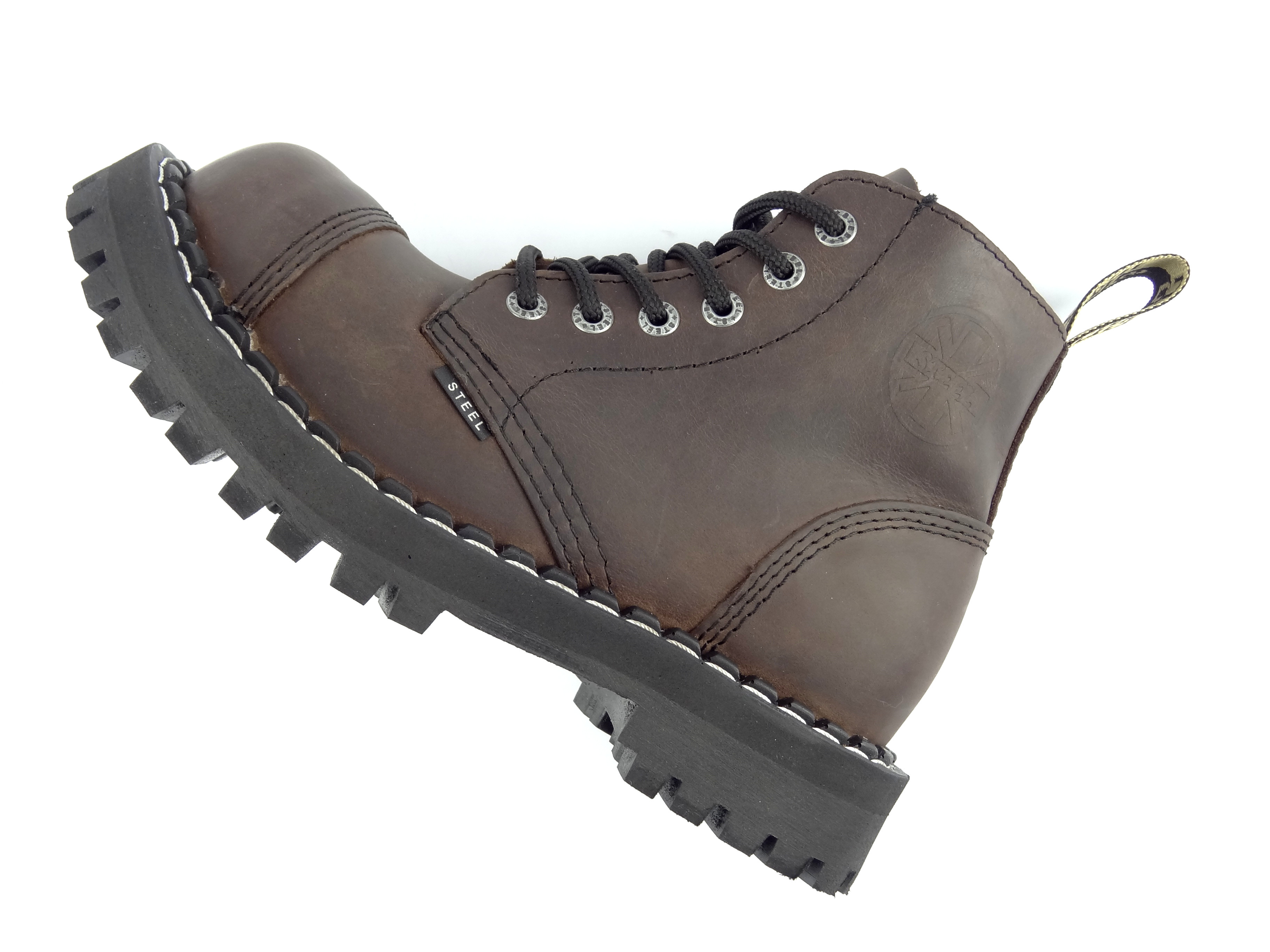 Steel boty 6 dírek 127/128/O/ crazy brown