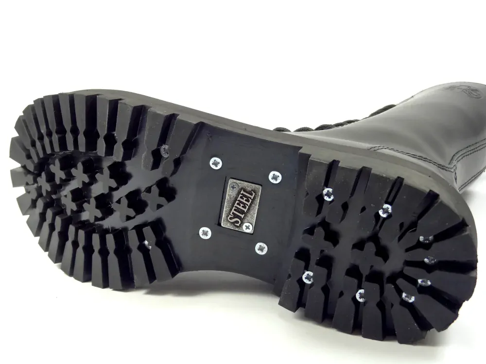 Steel boty 15 dírek 135/136/O/ černá