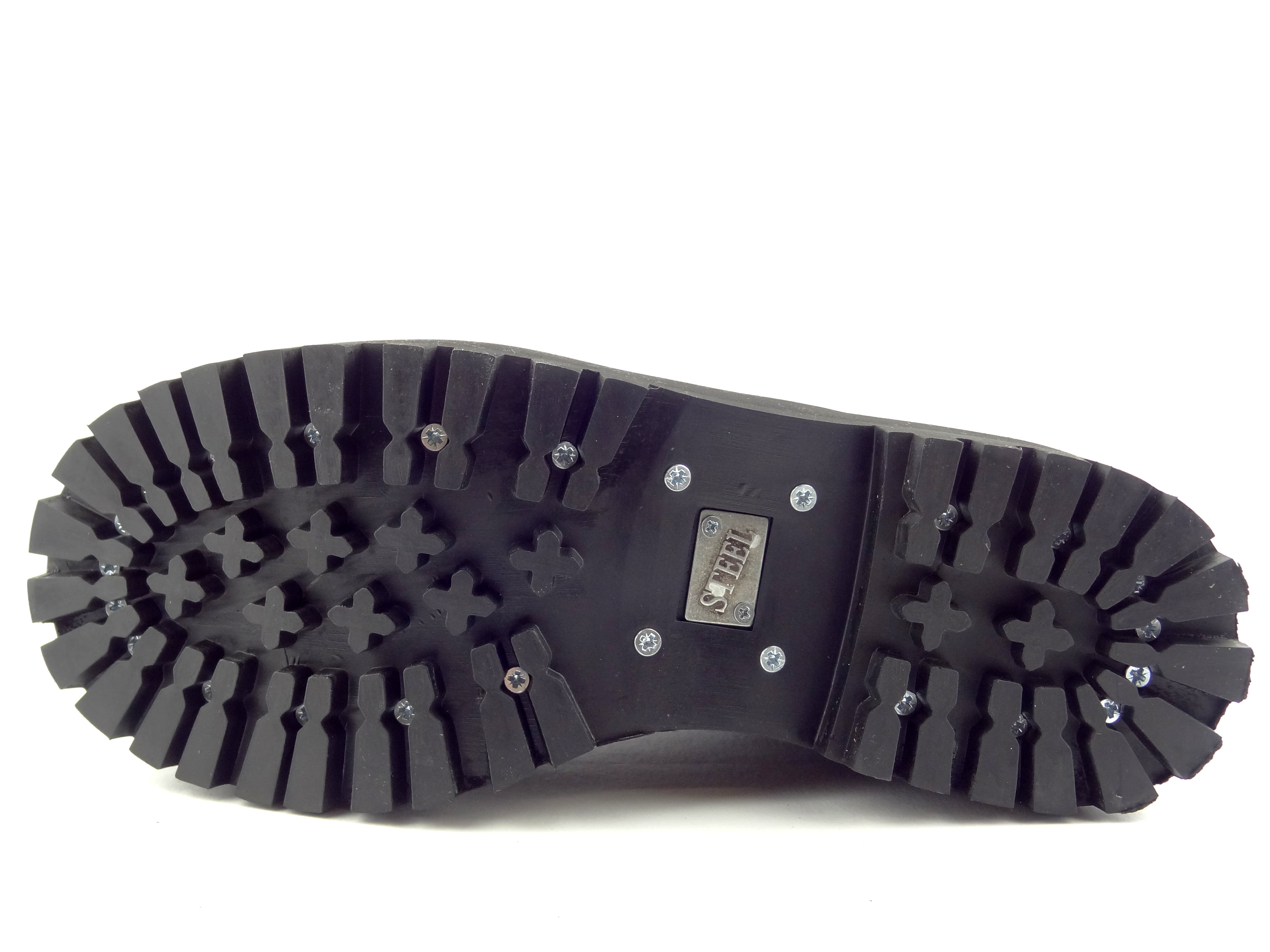 Steel boty 8 dírek 113/114/O/ crazy černá