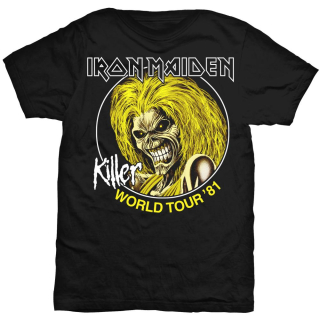 Tričko Iron Maiden Killers World Tour 81 černé