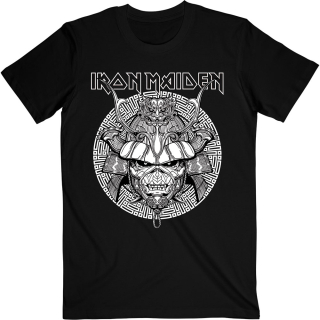 Tričko Iron Maiden Samurai Graphic White černé